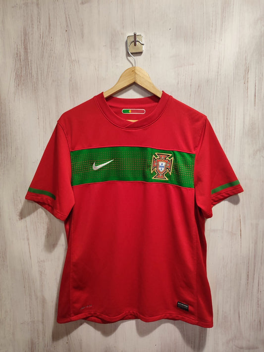 Portugal team 2010 2011 2012 home Sz M shirt jersey Nike soccer football kit tee