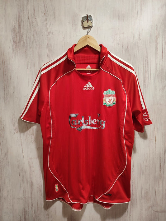 FC Liverpool 2006 2007 2008 home Sz M shirt soccer football jersey kit tee Kuyt