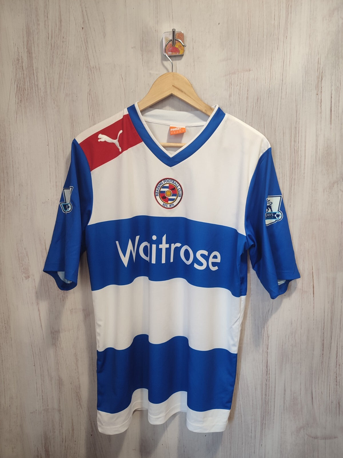 FC Reading 2012 2013 home Size XL Puma football shirt jersey soccer maillot kit