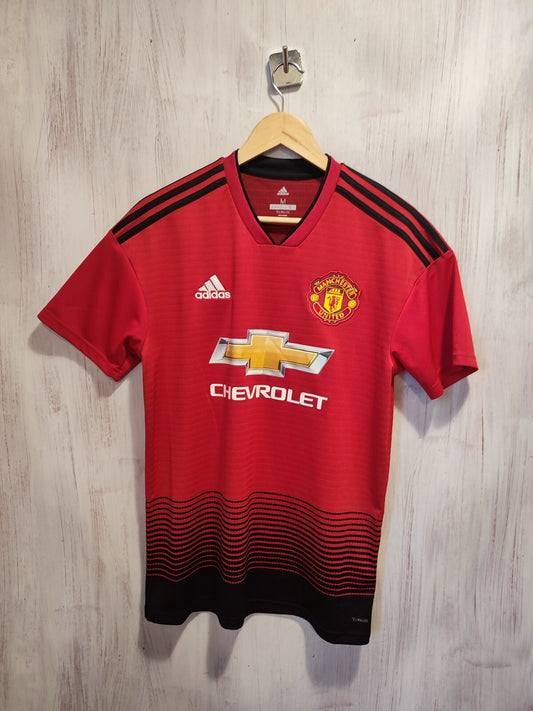 Manchester United 2018 2019 home Size M Adidas soccer shirt jersey football kit