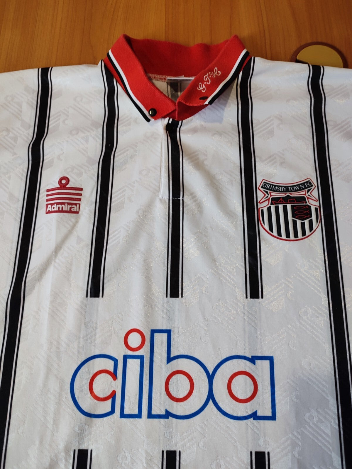 GRIMSBY TOWN 1993 1994 home Size XL Admiral soccer shirt jersey football kit tee