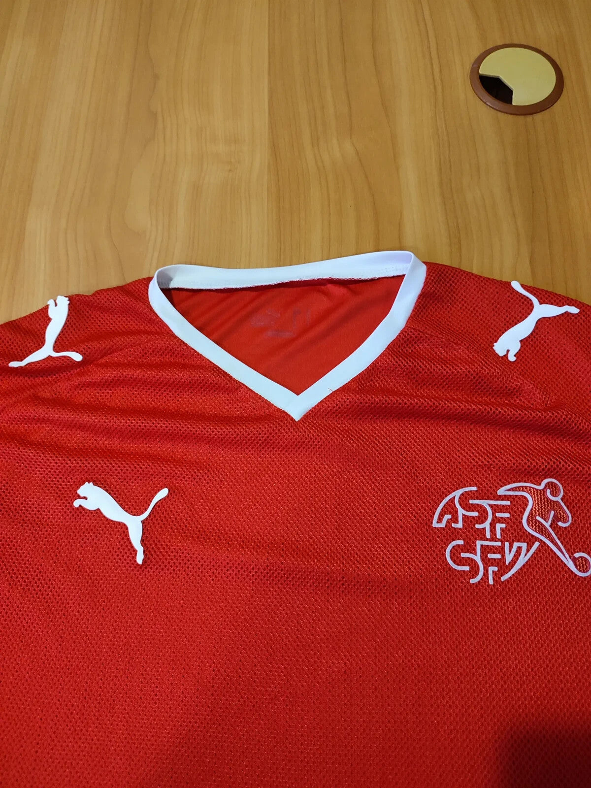 Switzerland 2008 2009 2010 home Sz L Puma soccer shirt jersey football kit Swiss