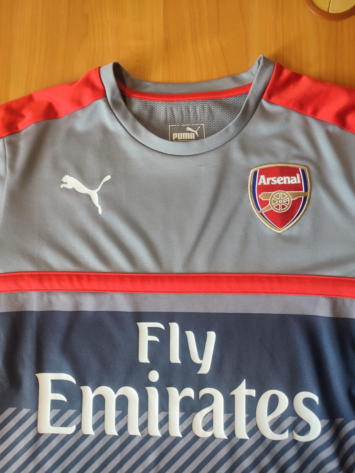 Arsenal London 2016 2017 training Sz M Puma shirt jersey maillot soccer kit tee