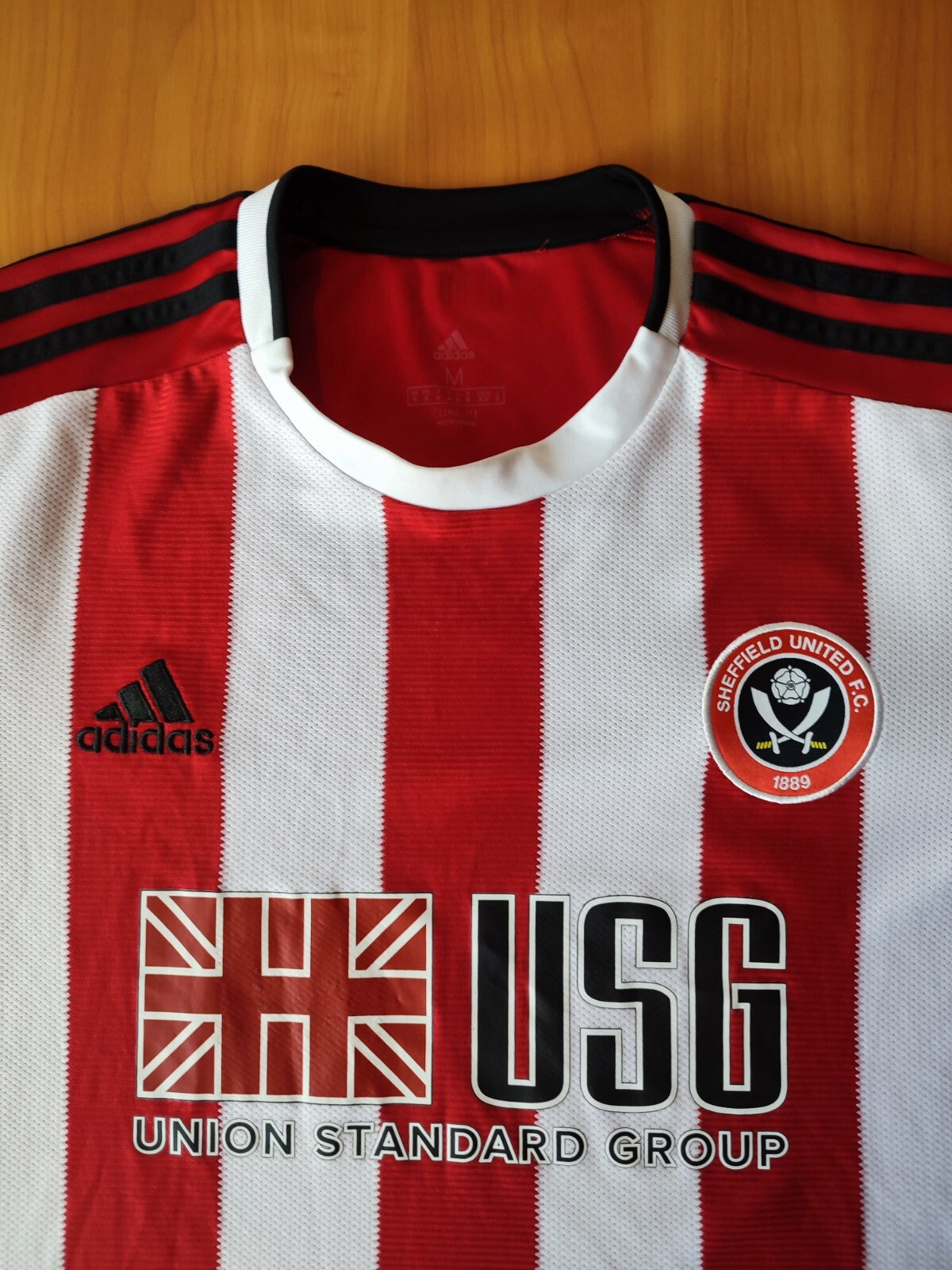 Sheffield United 2019 2020 home Sz M shirt jersey soccer football kit tee Adidas