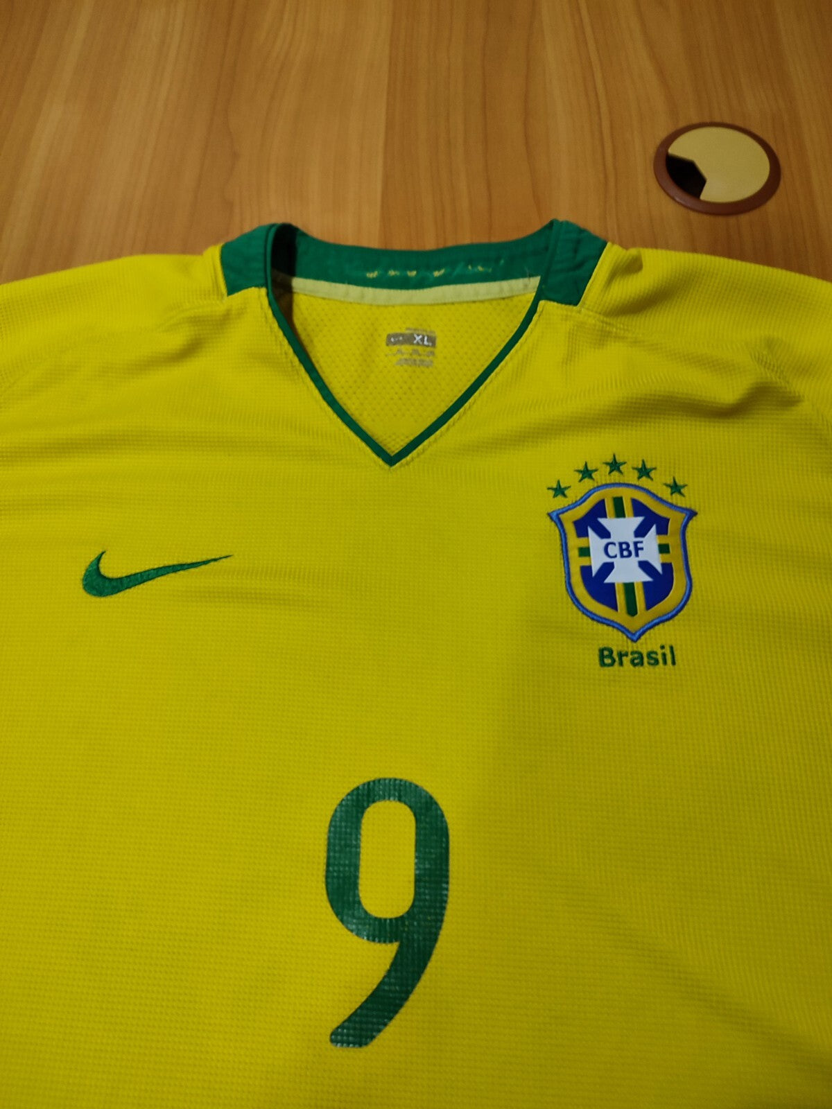 Brasil 2008 2009 2010 home Sz XL soccer shirt football kit Brazil jersey maillot