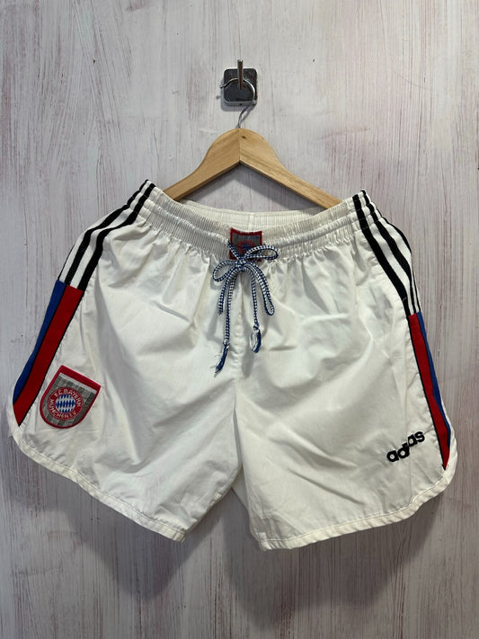 FC Bayern Munich 1996 1997 1998 Away Sz M Adidas football soccer shorts kit 34"