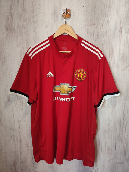 Manchester United 2017 2018 home Sz 2XL Adidas soccer shirt jersey football XXL