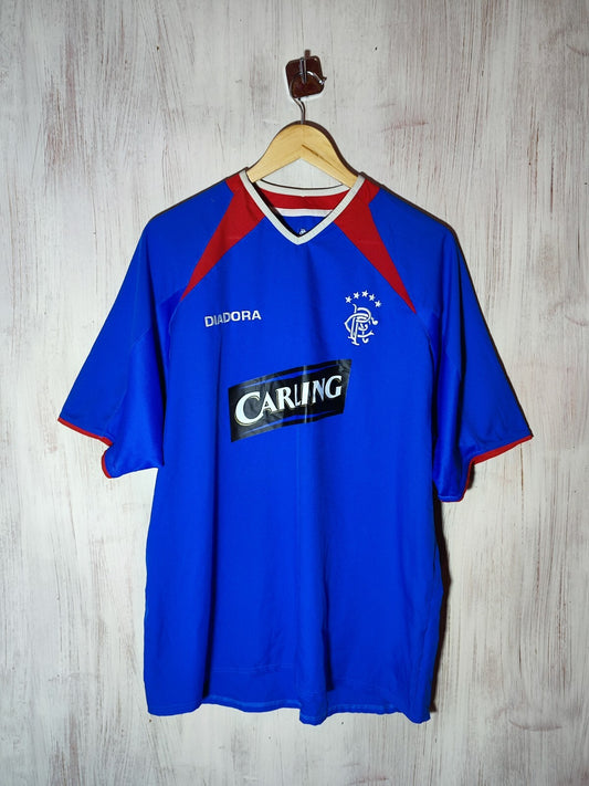 Glasgow Rangers 2003 2004 2005 home Diadora Size XL football soccer shirt jersey