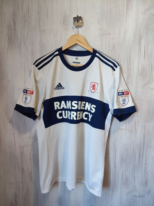 Middlesbrough 2017 2018 away Sz L Adidas football shirt jersey soccer kit Friend