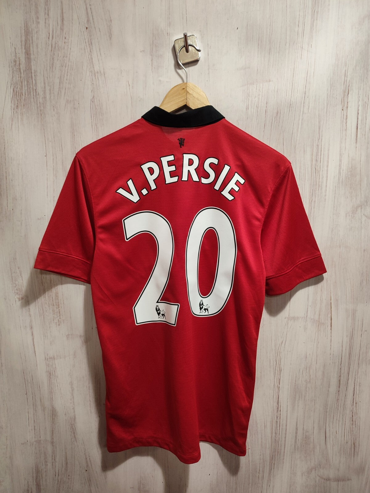 Manchester United 2013 2014 home Sz S Nike shirt jersey soccer football V.Persie