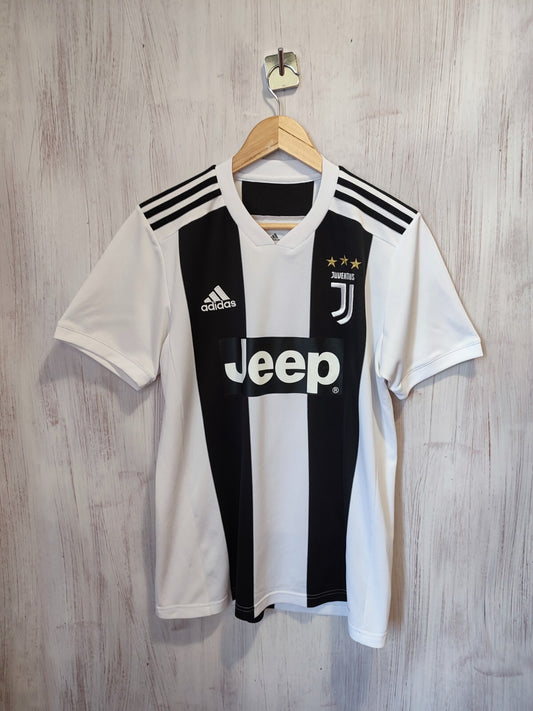 Juventus 2018 2019 home Sz S Adidas shirt jersey soccer football kit tee Ronaldo