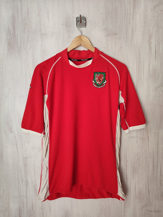 Wales 2002 2003 2004 home Size L football shirt jersey soocer kit maillot Kappa