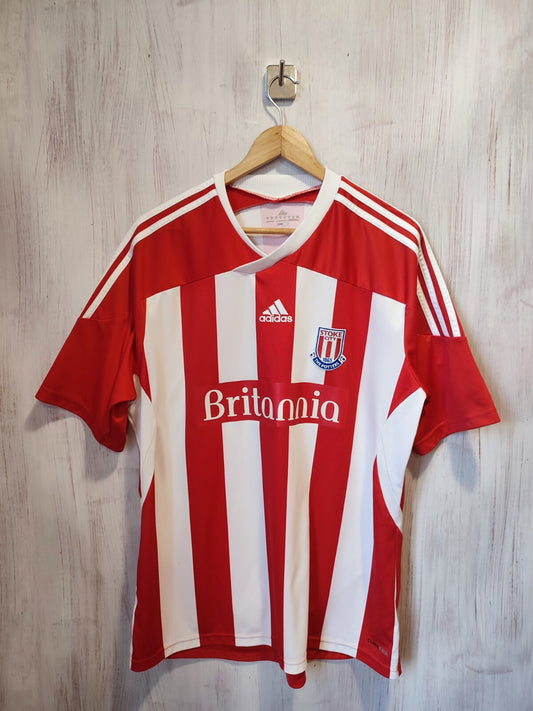 FC Stoke City 2011 2012 home Size XL Adidas shirt soccer jersey football kit tee