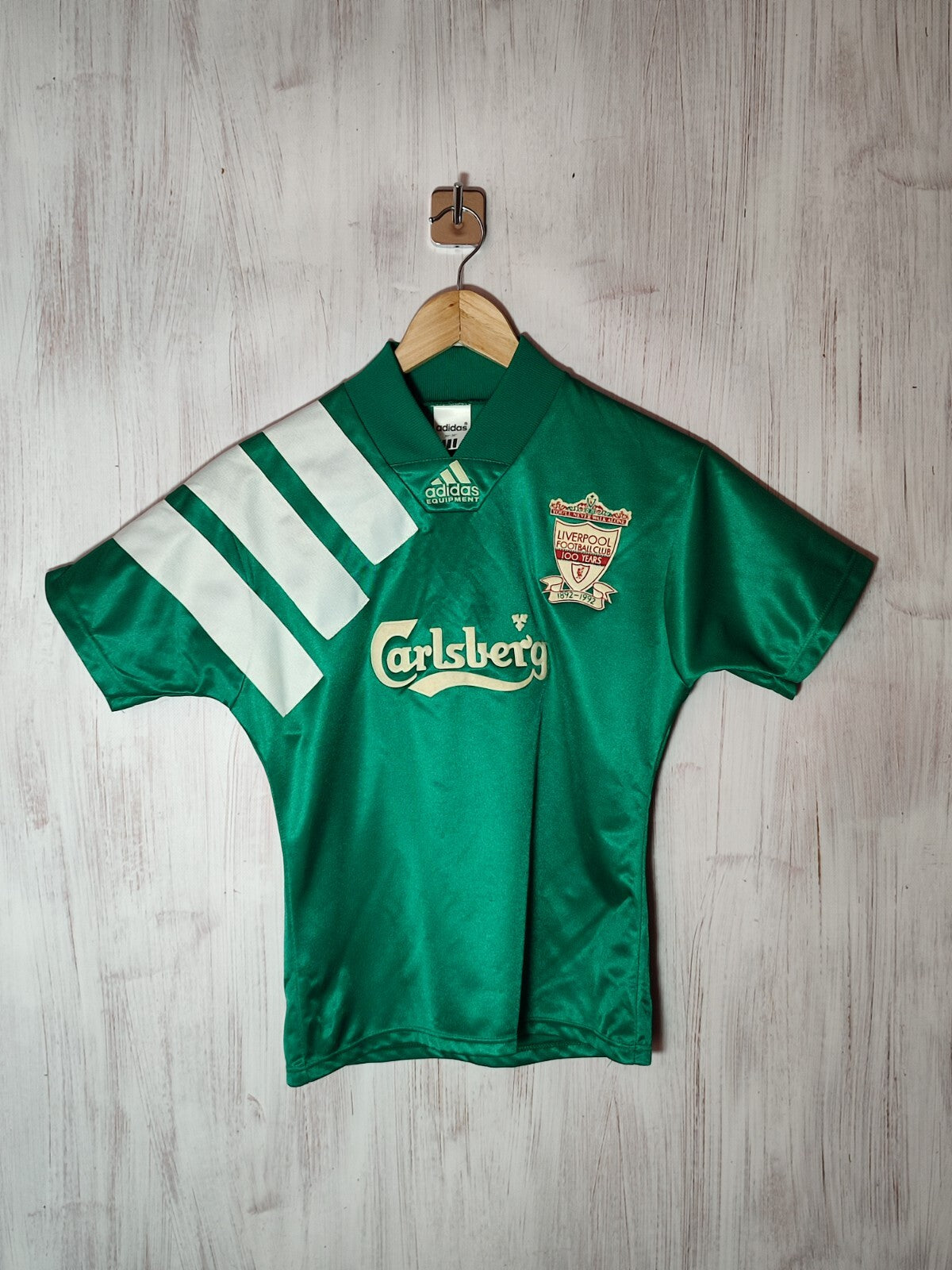 FC Liverpool 1992 1993 away Size 30-32" Adidas football shirt jersey soccer kit