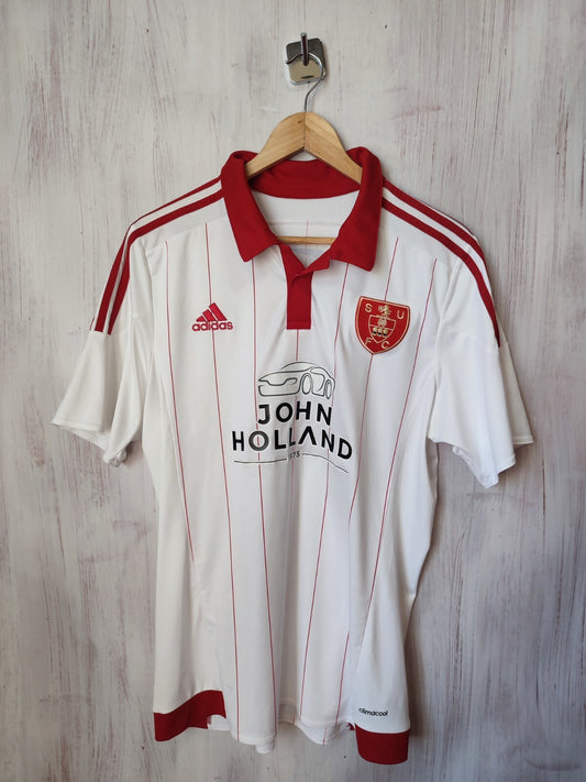 Sheffield United 2015 2016 home Sz M Adidas shirt jersey soccer football kit tee