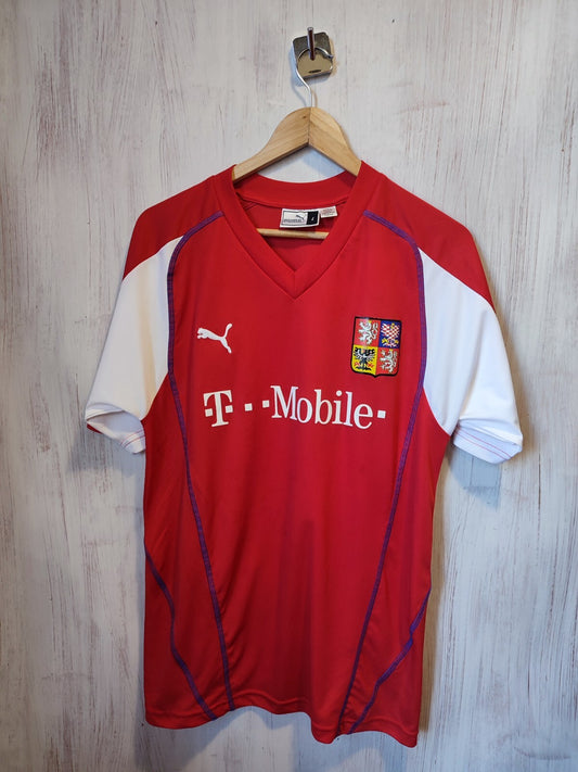 Czech Republic 2003 2004 home Sz L Puma shirt jersey trikot football soccer kit