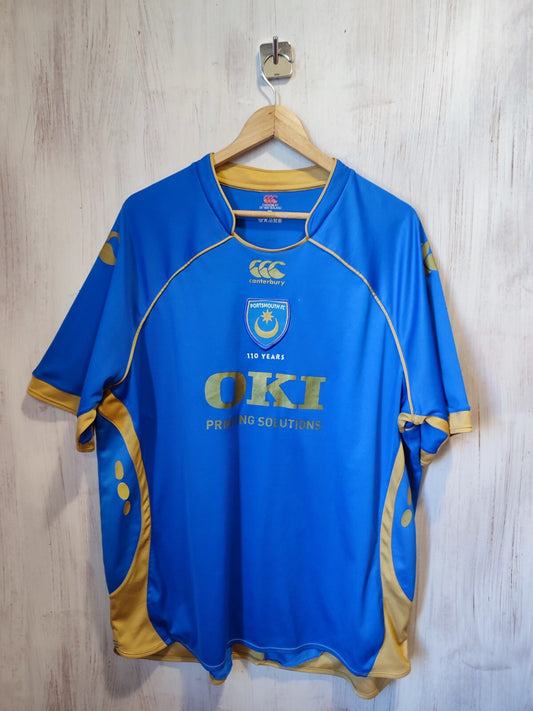 FC Portsmouth 2008 2009 home Sz 2XL shirt jersey football soccer kit Canterbury