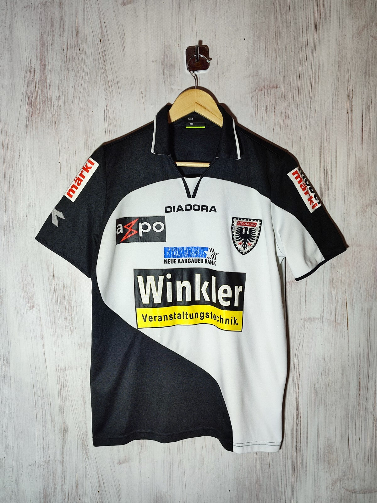 FC Aarau 2009 2010 home Size S shirt jersey soccer football kit maillot tee Lang