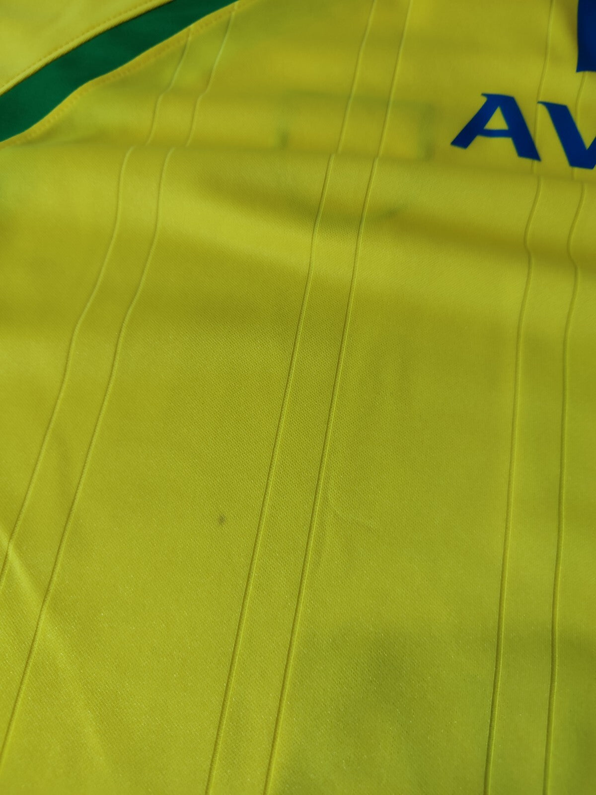 Norwich City 2010 2011 home Sz 3XL Xara shirt soccer football jersey kit maillot