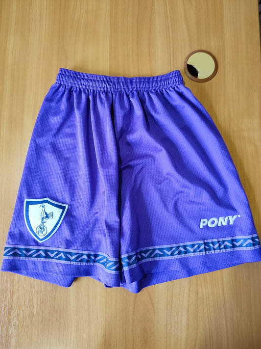 Tottenham Hotspur 1995 1996 1997 away Size S shorts soccer football Pony 30/32"