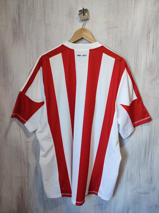 AUTHENTIC Stoke City 2012 2013 home Sz 2XL football shirt jersey XXL Adidas kit