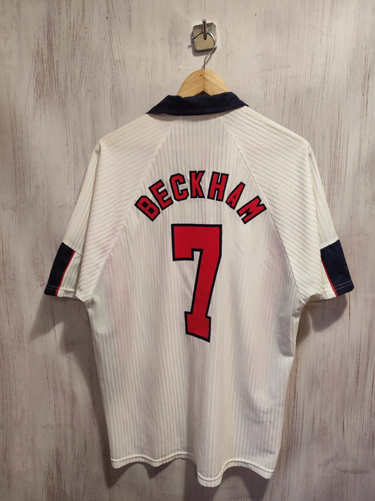 England 1997 1998 1999 home Sz XL Umbro shirt jersey football soccer kit Beckhem