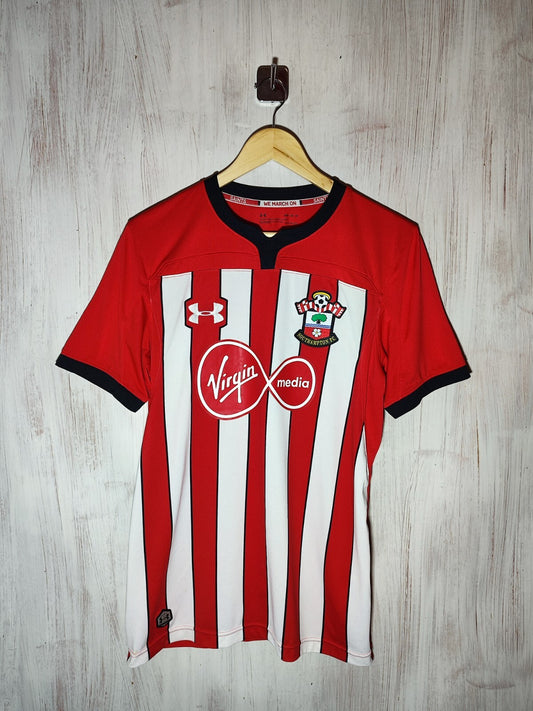 FC Southampton 2018 2019 home Sz M football soccer shirt jersey kit Under Armour