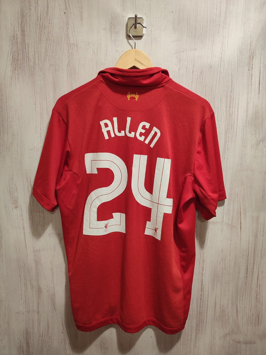 FC Liverpool 2012 2013 home Sz L football shirt jersey soccer kit Warrior Allen