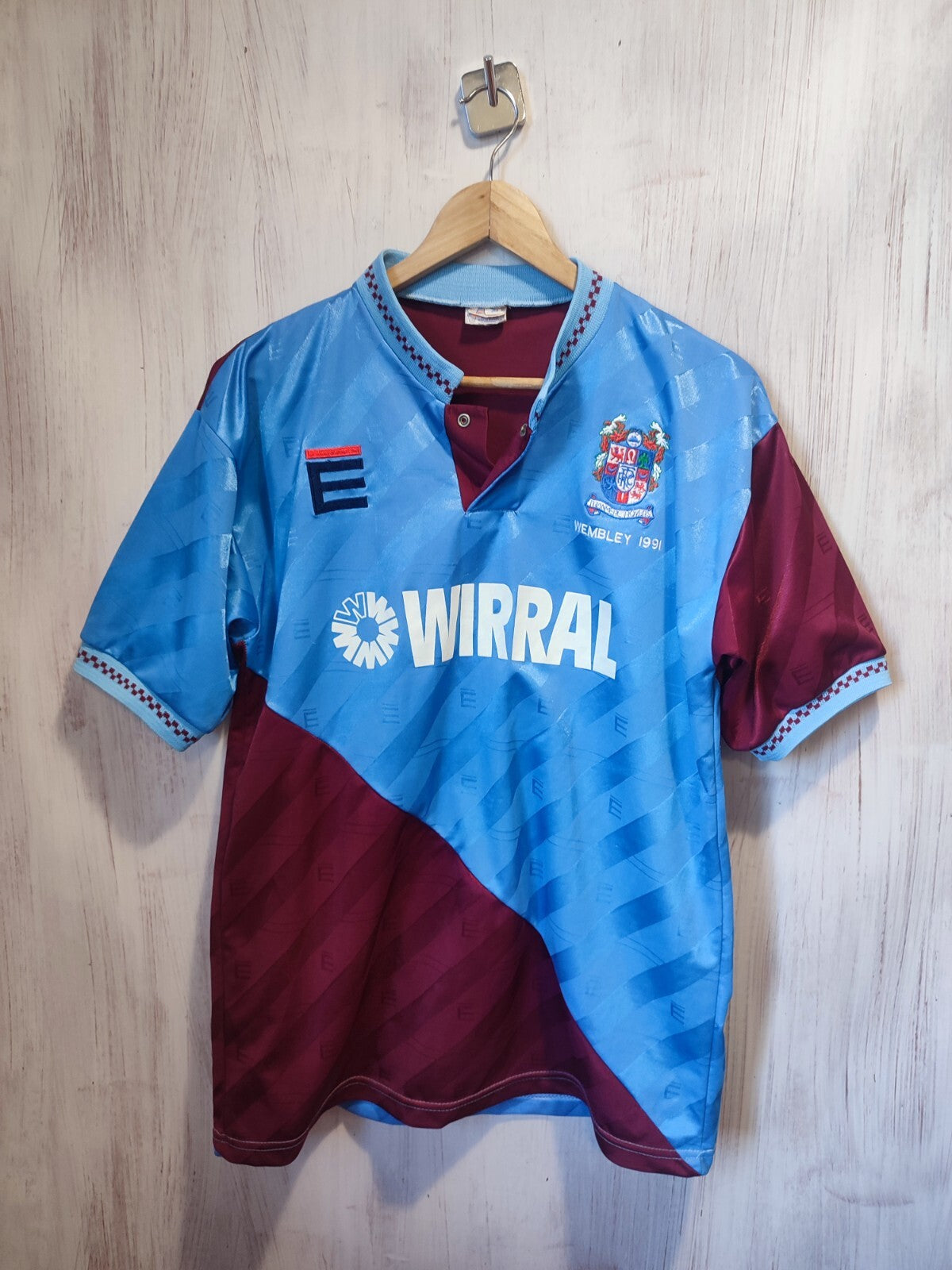 Tranmere Rovers FC 1989 1990 1991 away Sz L soccer shirt jersey football maillot