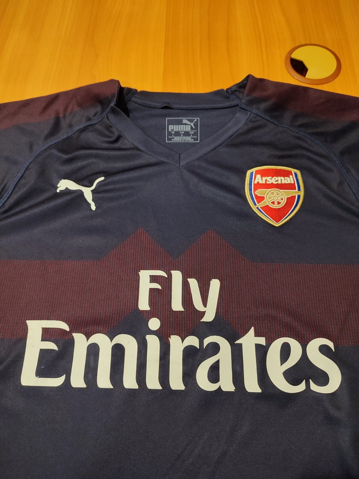 Arsenal London 2018 2019 away Sz L Puma shirt jersey soccer football kit trikot