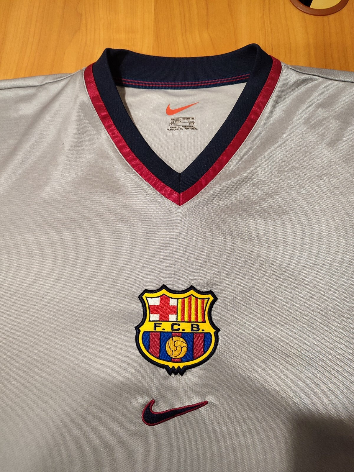FC Barcelona 1998 1999 2000 2001 away Sz 2XL football shirt jersey kit XXL Dehu