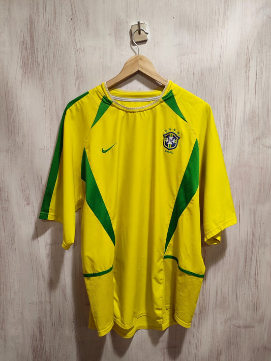 Brasil 2002 2003 2004 home Size 2XL shirt football kit Brazil jersey maillot XXL