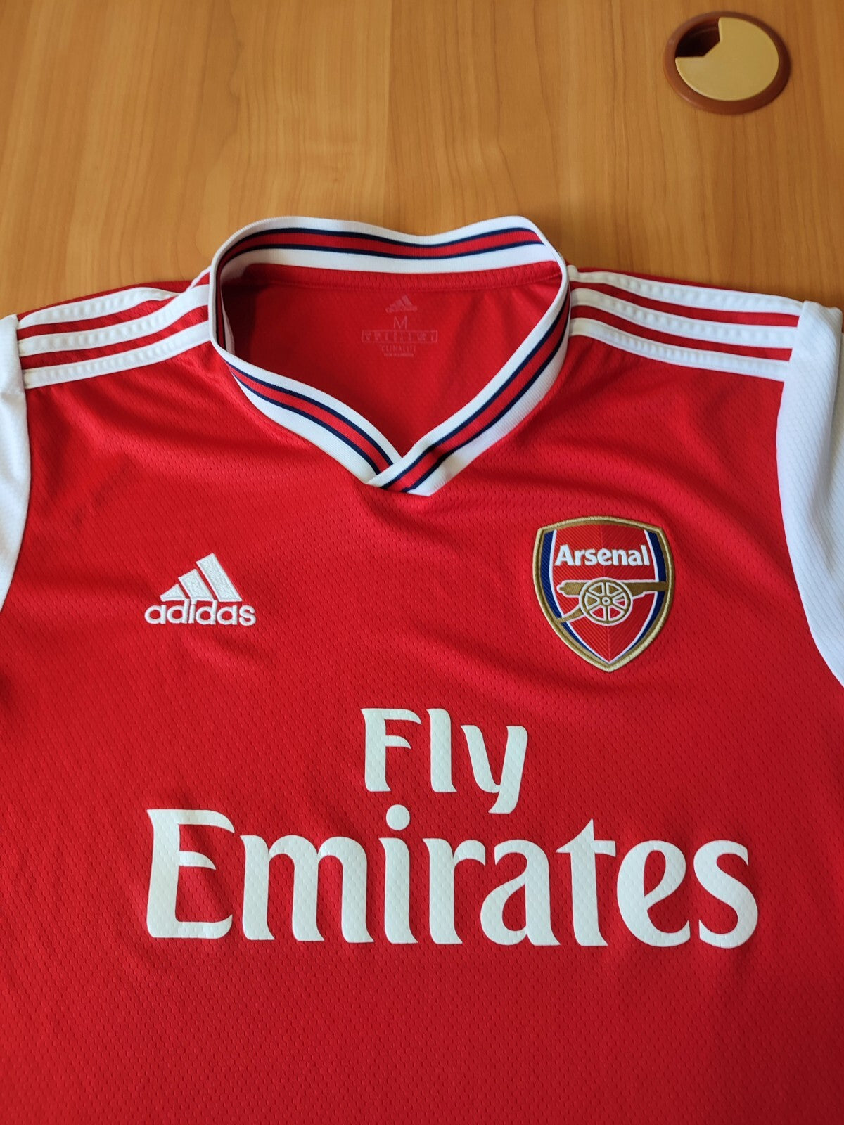 Arsenal London 2019 2020 home Size M Adidas soccer shirt jersey football kit tee