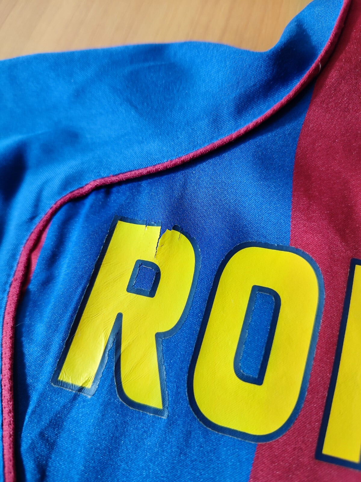 women's Barcelona 2004 2005 home Sz XL 18-20 shirt jersey kit soccer Ronaldinho