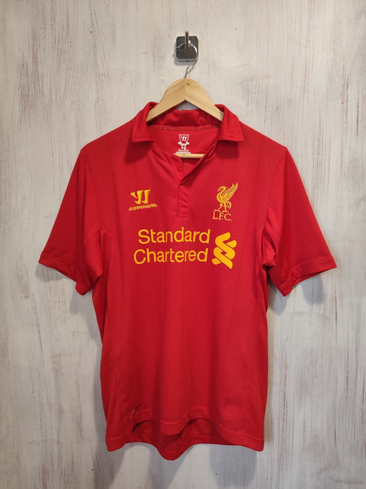 Liverpool 2012 2013 home Sz M football shirt jersey soccer football kit Warrior