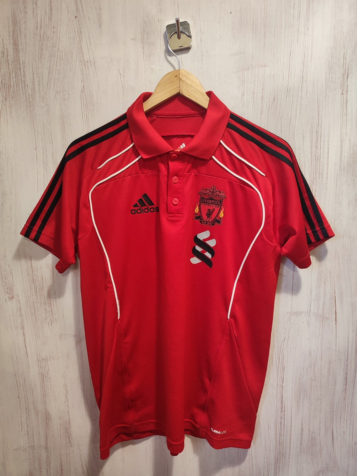 FC Liverpool 2010 2011 training Sz S Adidas shirt soccer football jersey kit tee
