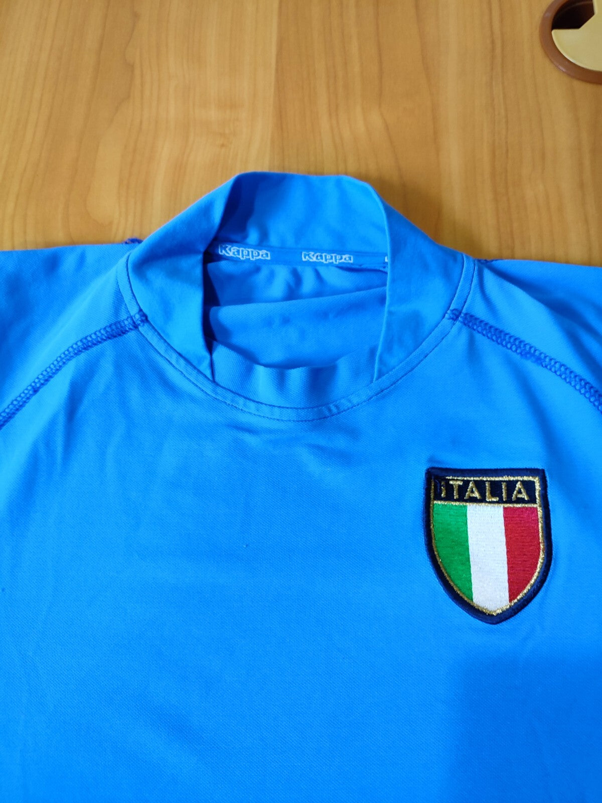 Italy 2000 2001 2002 home Sz L Kappa shirt jersey soccer Italia football kit tee