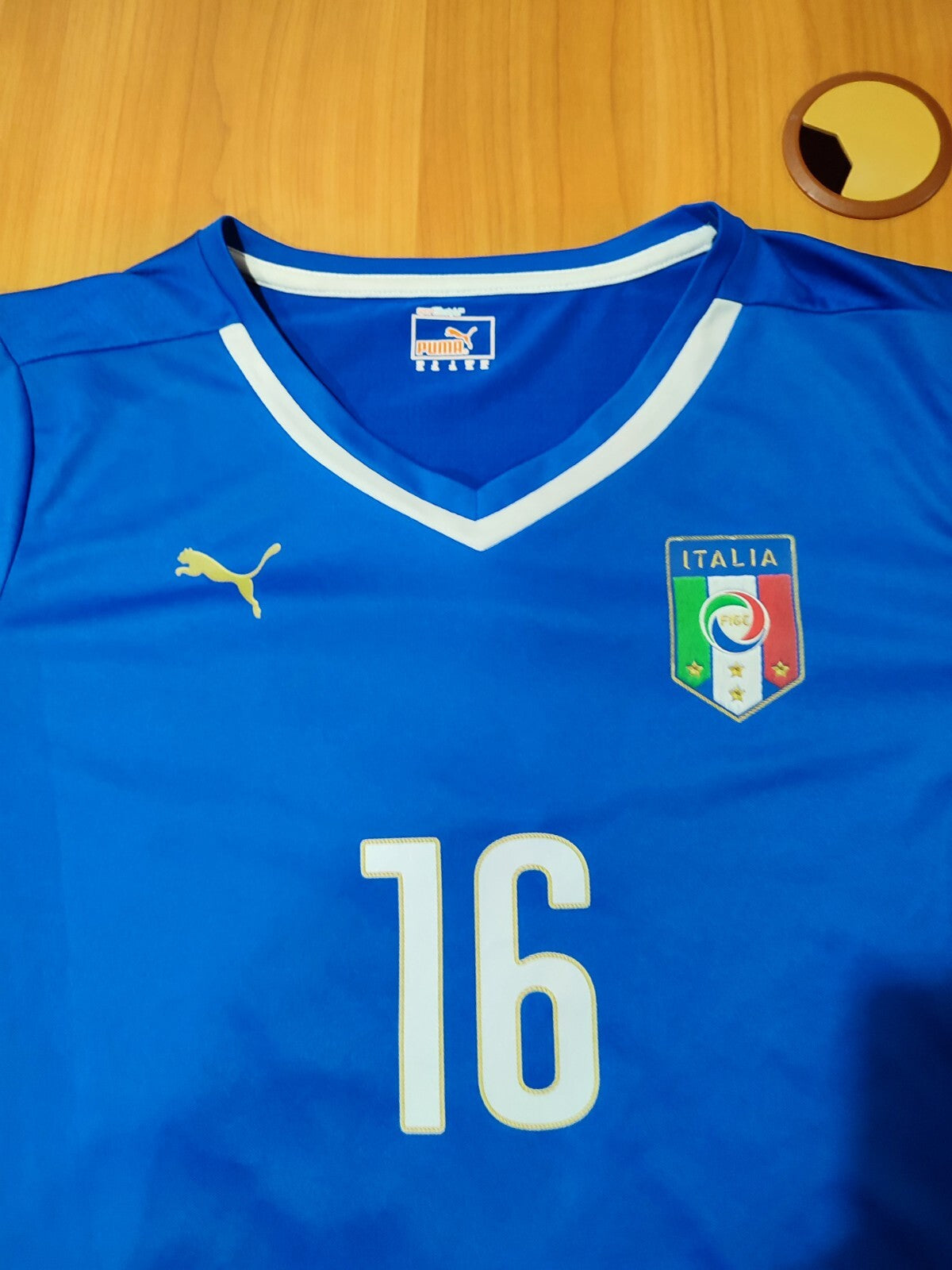 Women's Italy national team 2014 2015 home Sz XL shirt jersey kit L/S football
