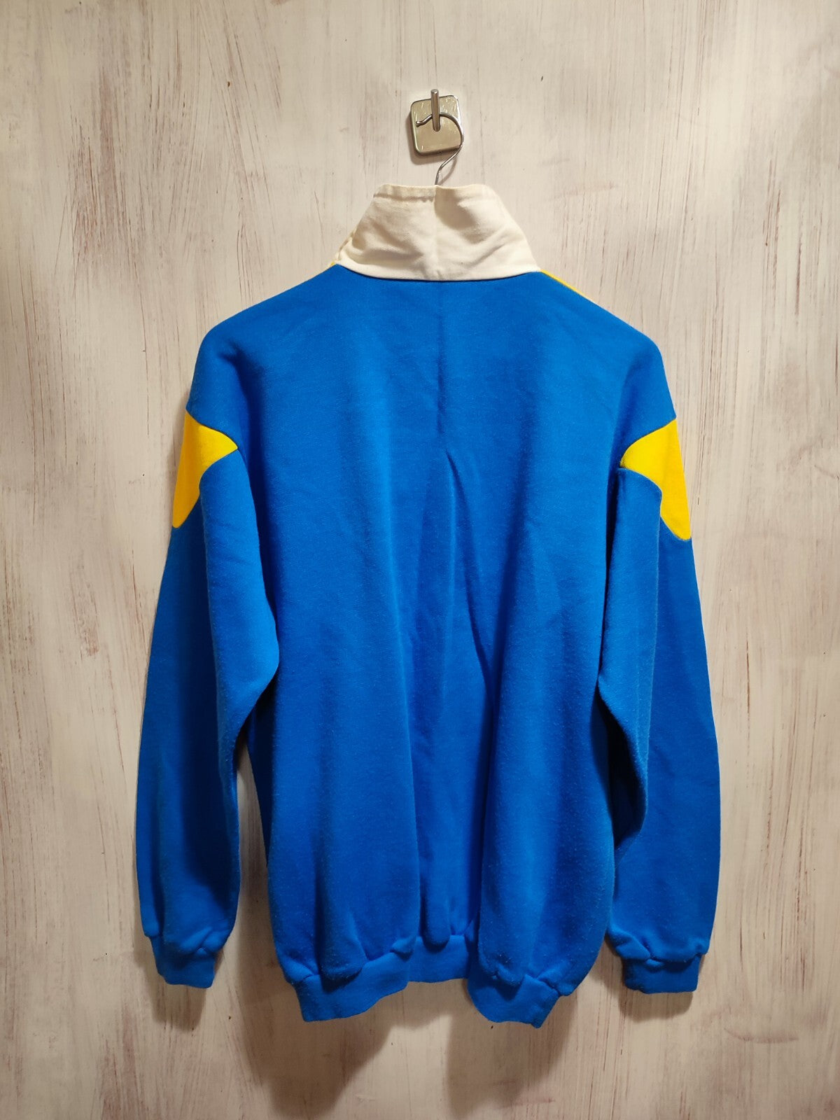 Leeds United 1990's Sz XL soccer football jacket kit top sweter JSW 90's VINTAGE