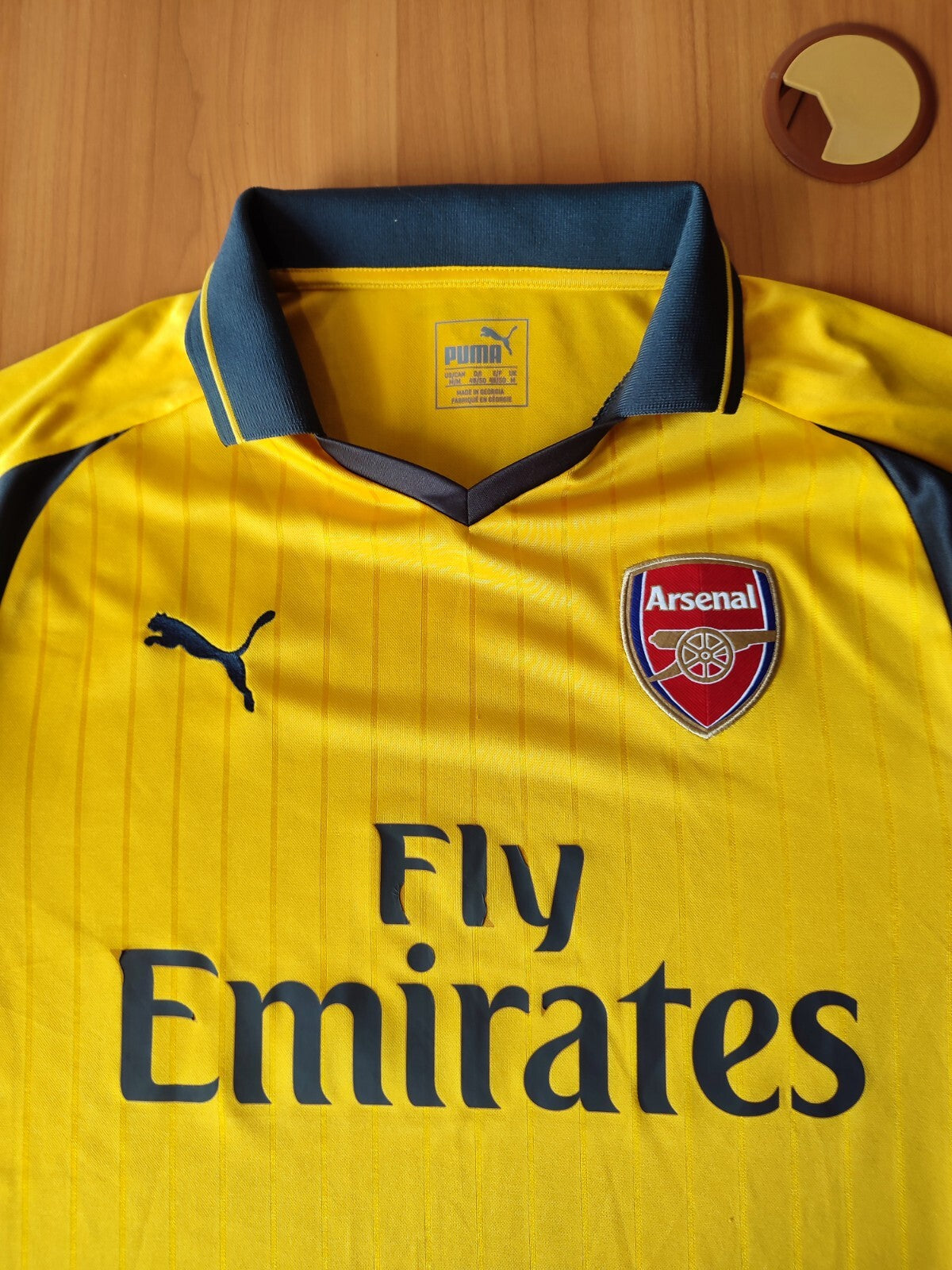 Arsenal London 2016 2017 away Size M Puma soccer shirt jersey football kit tee
