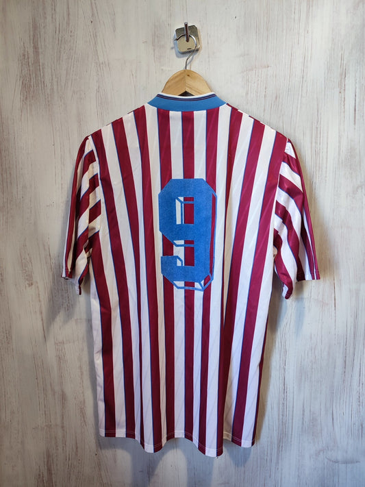 VINTAGE Manchester City 1988 1989 away Size L Umbro football soccer shirt jersey
