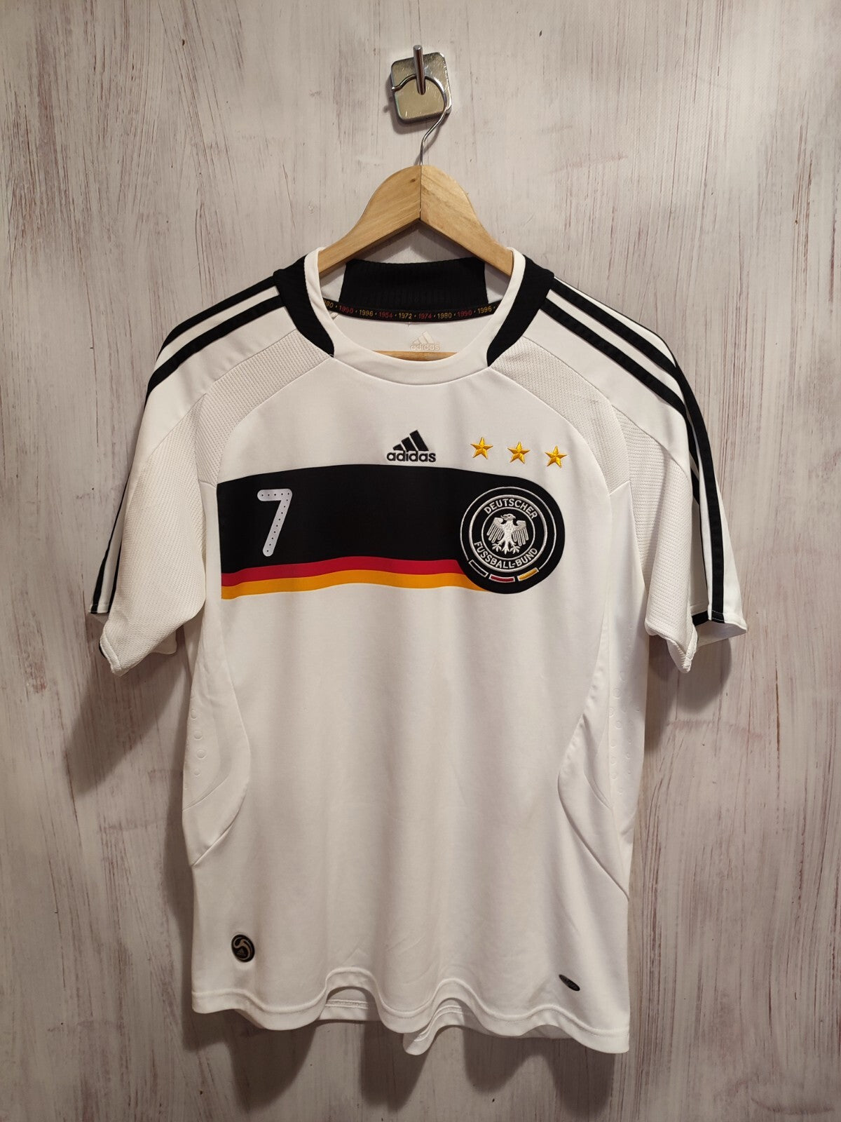 WOMEN Deutschland 2007 2008 home Sz L Germany jersey football kit Schweinsteiger