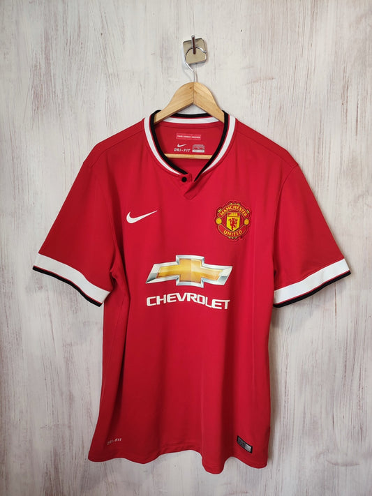 Manchester United 2014 2015 home Sz XL Nike soccer shirt jersey football kit tee