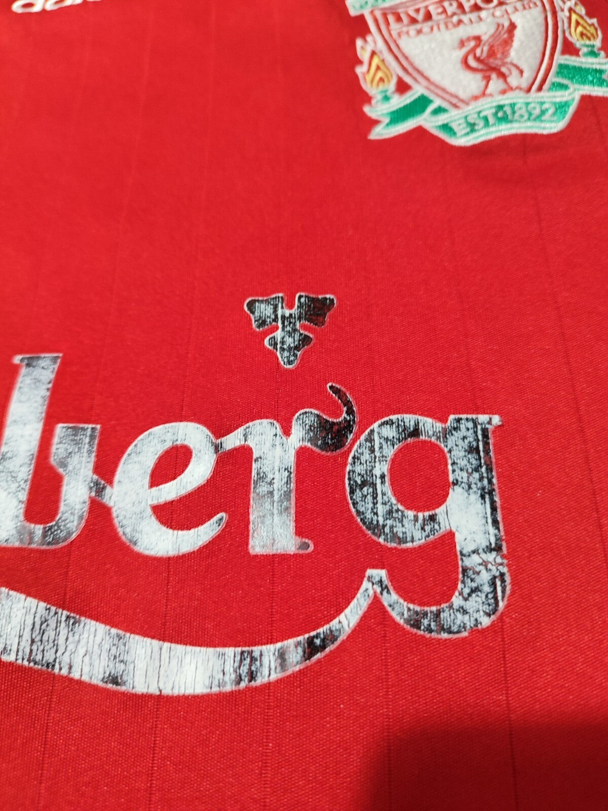 FC Liverpool 2006 2007 2008 home Sz M shirt soccer football jersey kit tee Kuyt