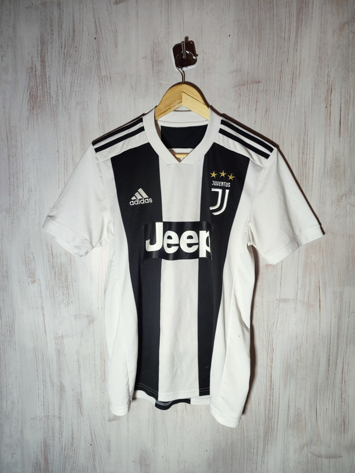 Juventus 2018 2019 home Sz S Adidas shirt jersey kit tee football soccer maillot