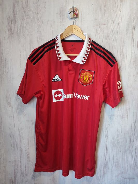 Manchester United 2022 2023 home Size L jersey shirt soccer football kit Adidas