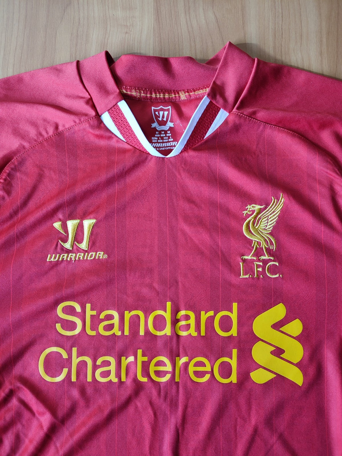 FC Liverpool 2013 2014 home Size M Warrior football shirt jersey kit tee soccer