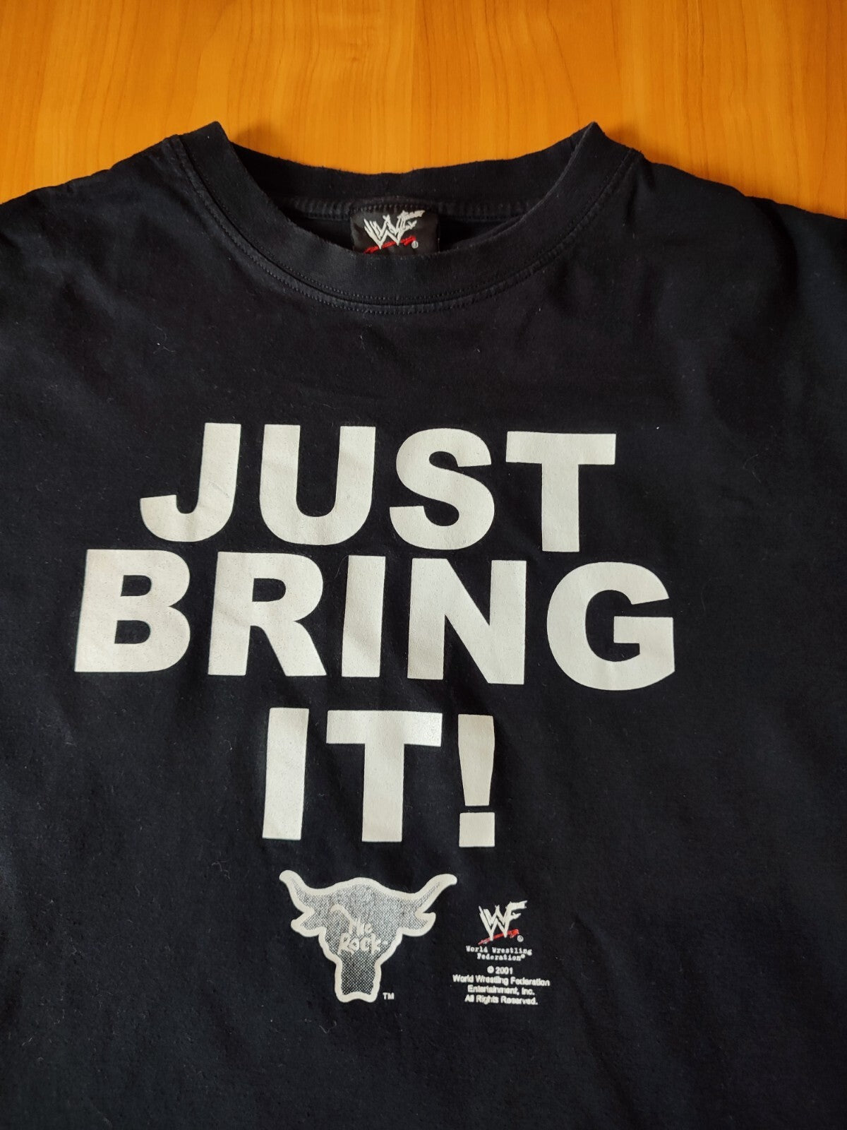 World Wrestling Federation 2001 Sz M t-shirt shirt jersey maillot trikot Cotton