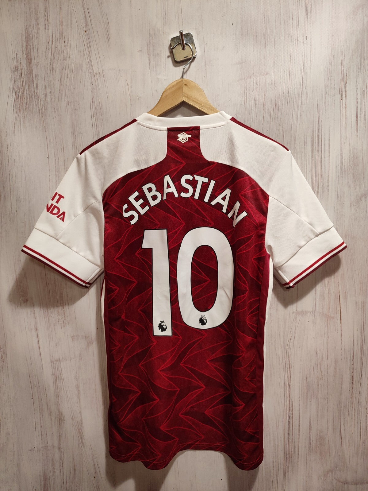 Arsenal London 2020 2021 home Size M Adidas soccer shirt jersey football kit tee