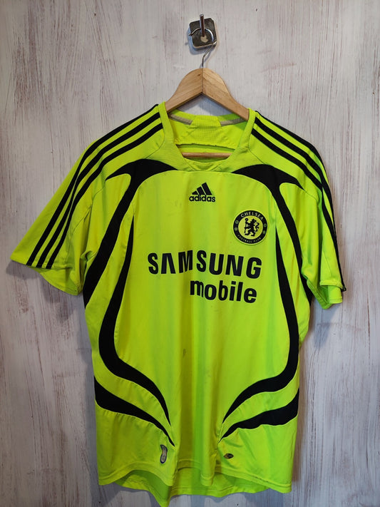 Chelsea London 2007 2008 away Size M Adidas shirt soccer jersey football kit tee